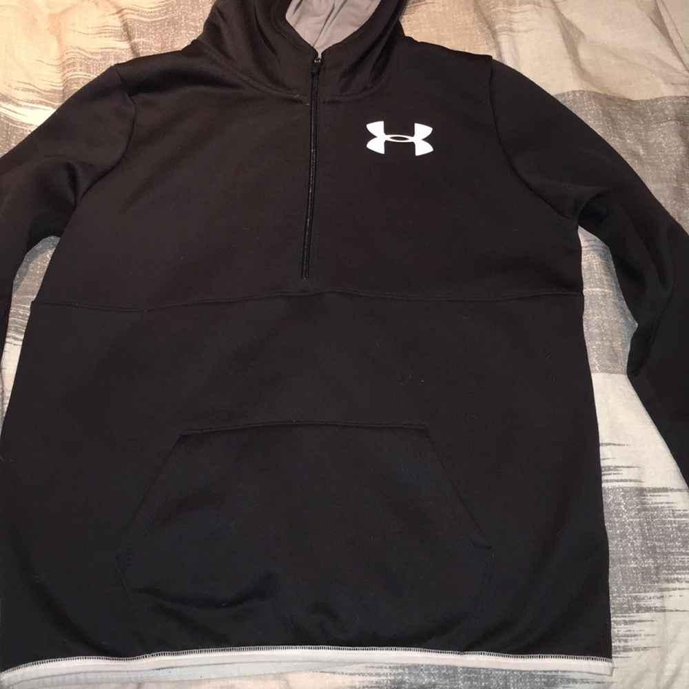 girls black under armour sweatshirt!
